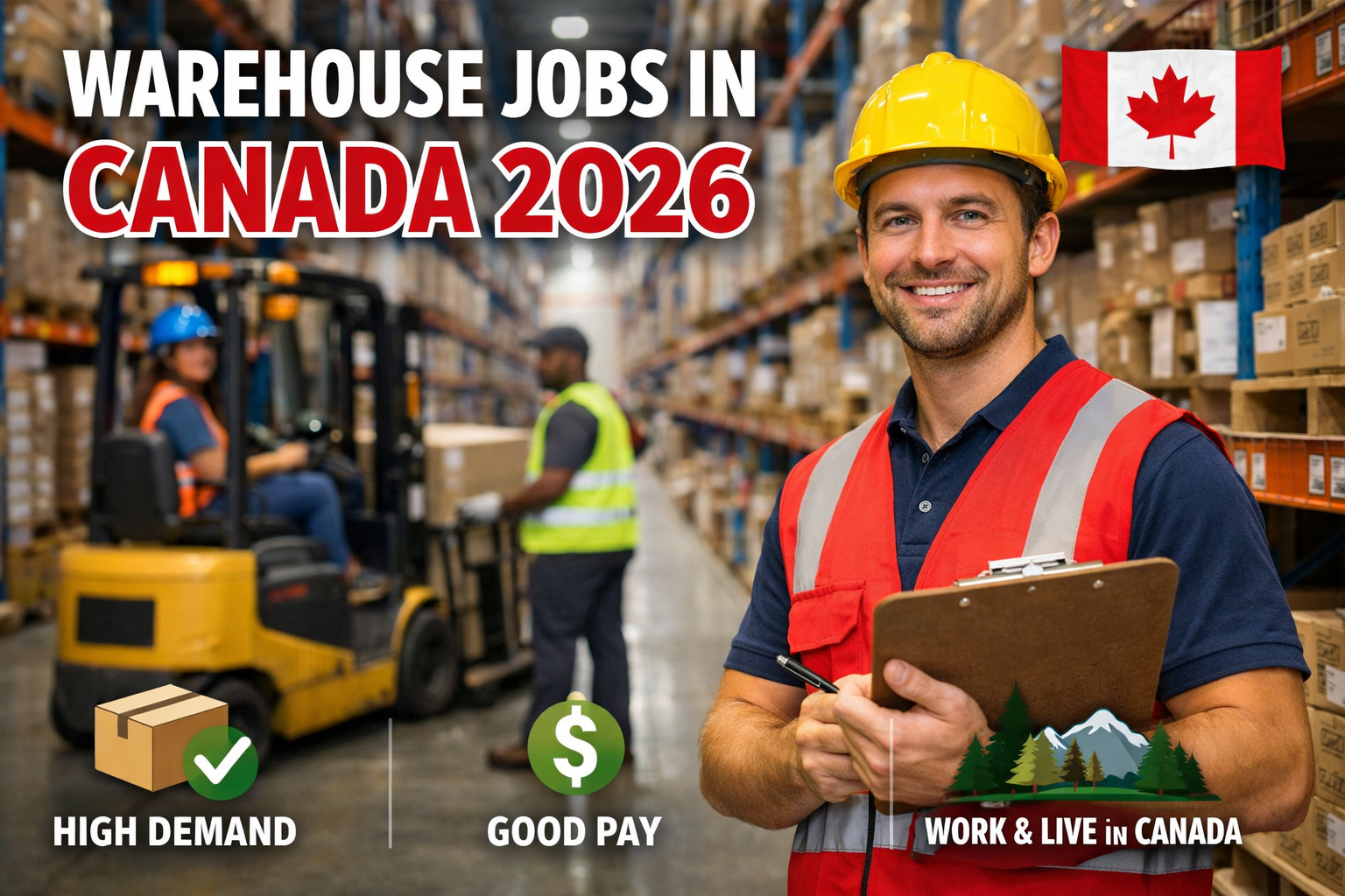 Warehouse Jobs in Canada 2026: Opportunities, Salaries, Requirements & How to Apply
