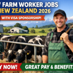 Cow Farm Worker Jobs in New Zealand with Visa Sponsorship 2026