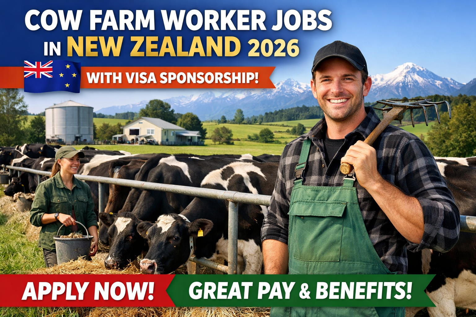Cow Farm Worker Jobs in New Zealand with Visa Sponsorship 2026