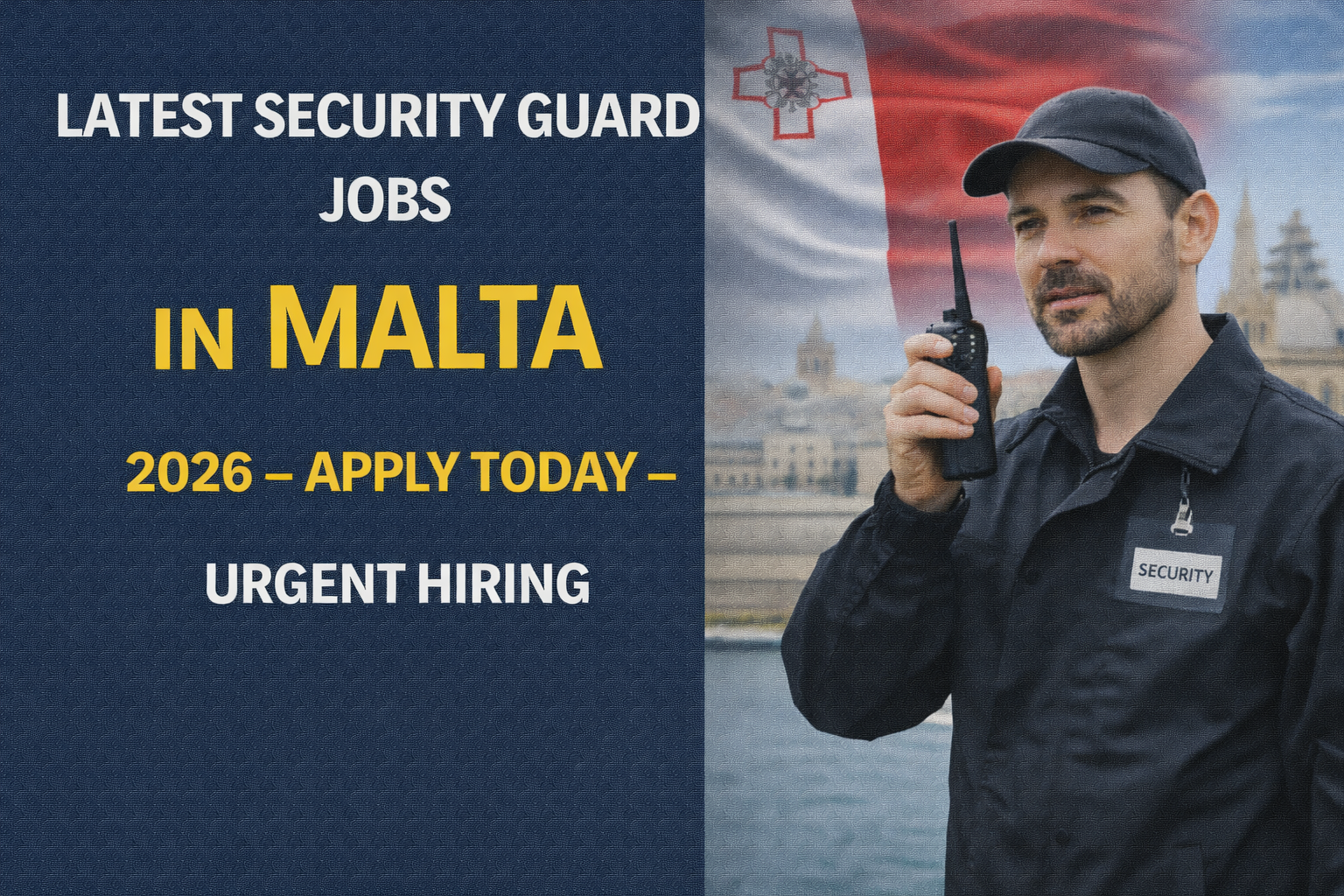 Latest Security Guard Jobs in Malta 2026 – Apply Today