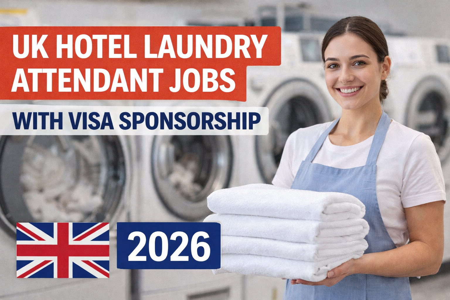 UK Hotel Laundry Attendant Jobs with Visa Sponsorship 2026