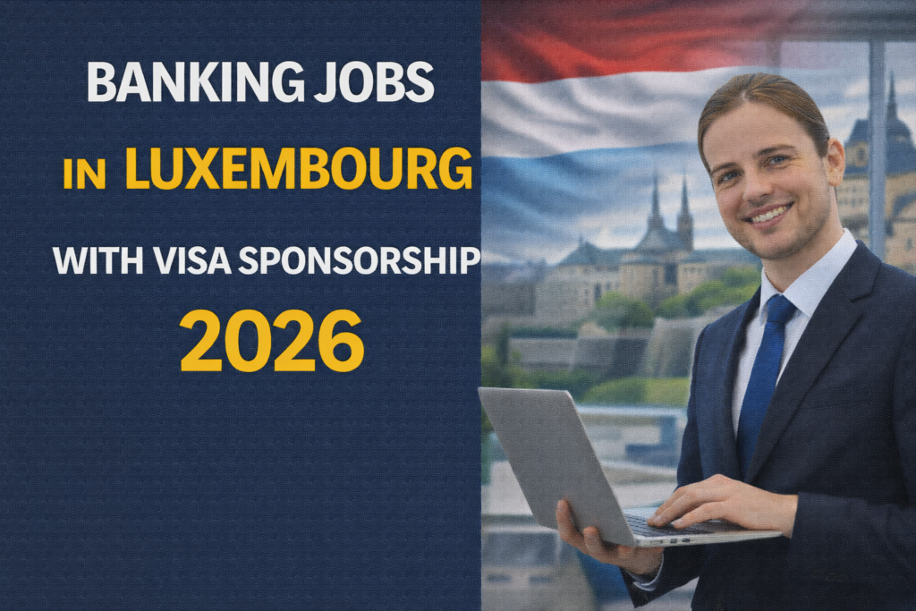 Banking Jobs in Luxembourg with Visa Sponsorship 2026