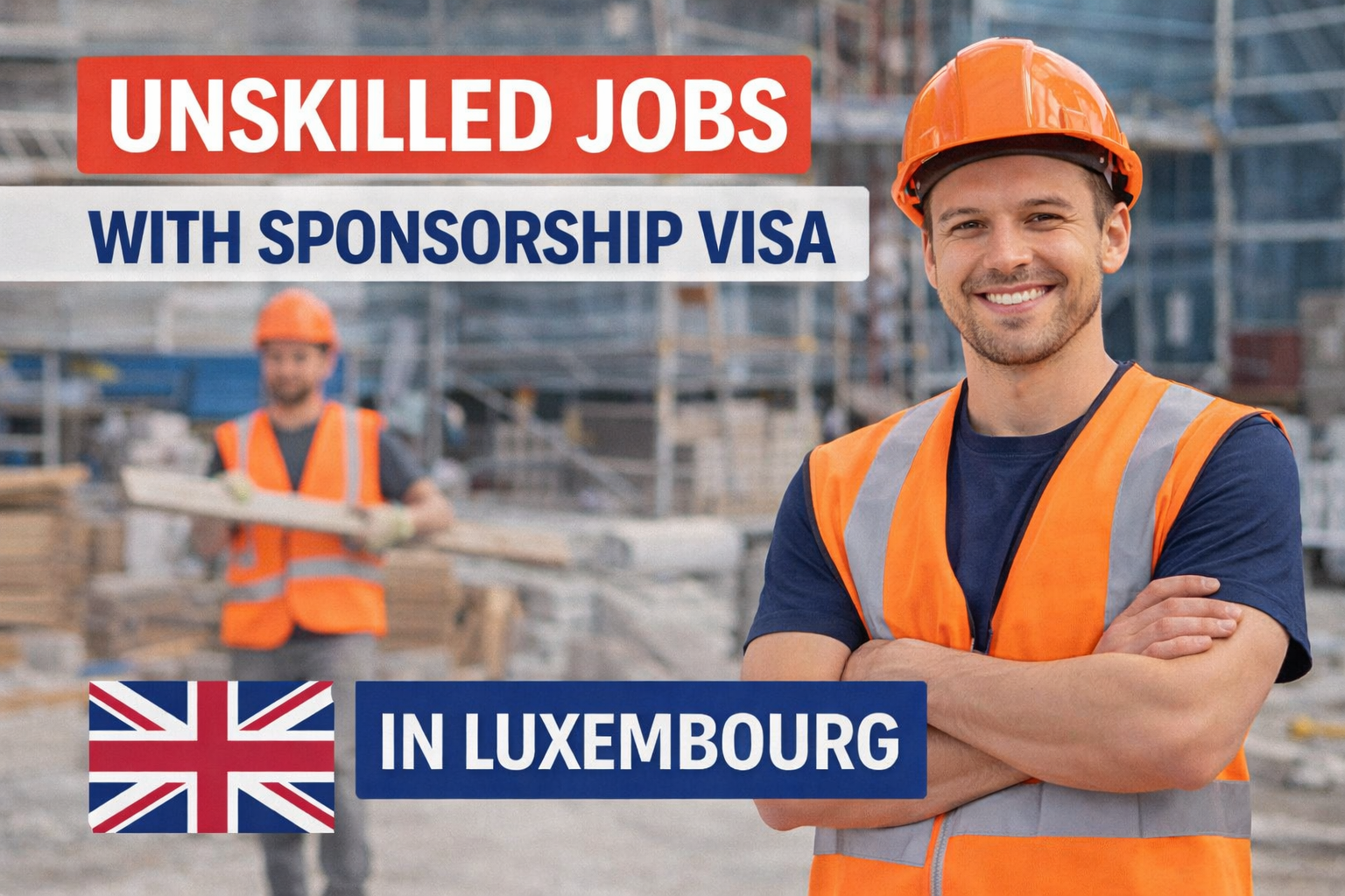 Unskilled jobs with sponsorship visa in Luxembourg