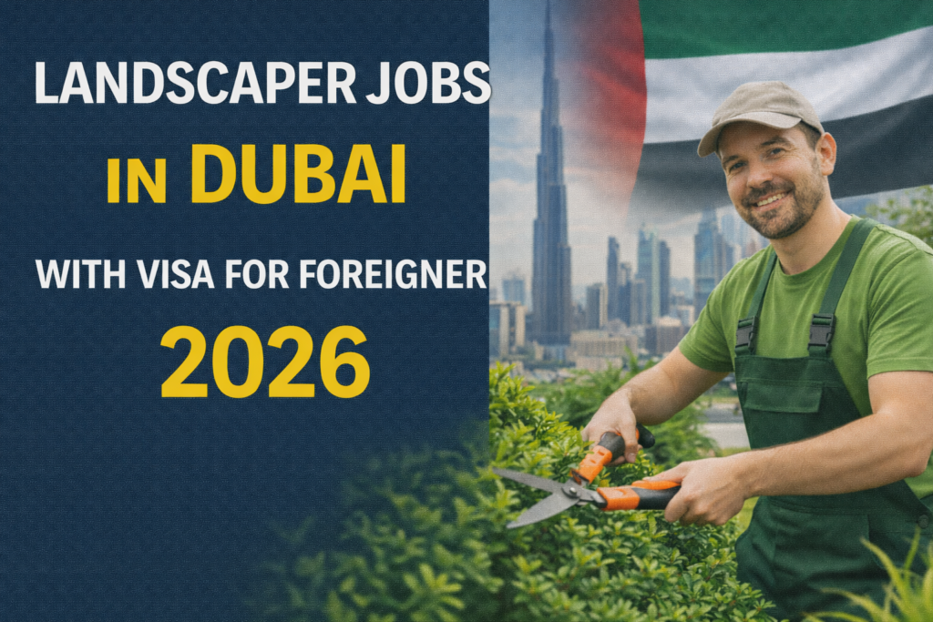 Landscaper Jobs in Dubai with Visa for Foreigner 2026