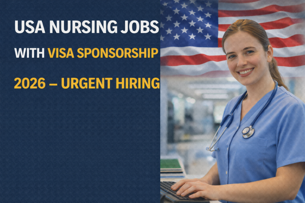 USA Nursing Jobs with Visa Sponsorship 2026 – Urgent Hiring