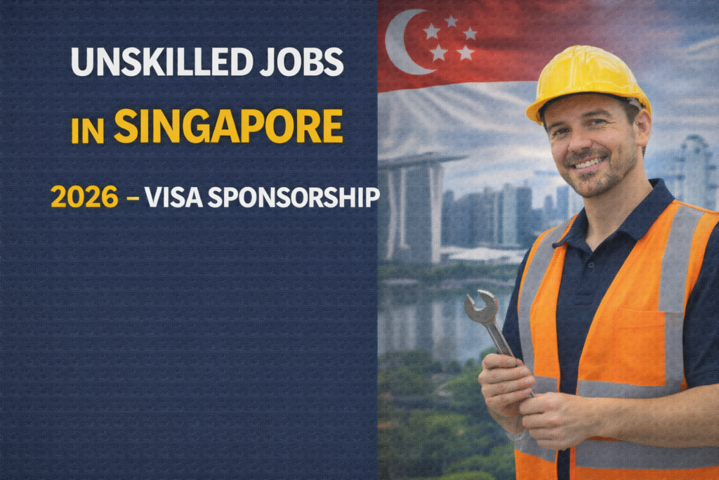 Unskilled Jobs in Singapore 2026 – Visa Sponsorship