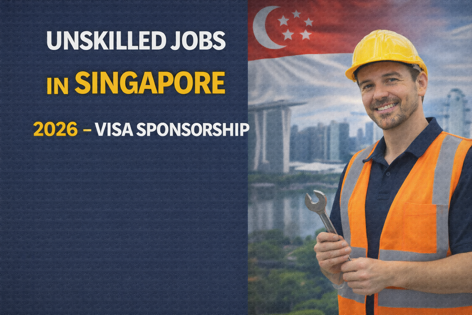 Unskilled Jobs in Singapore 2026 – Visa Sponsorship