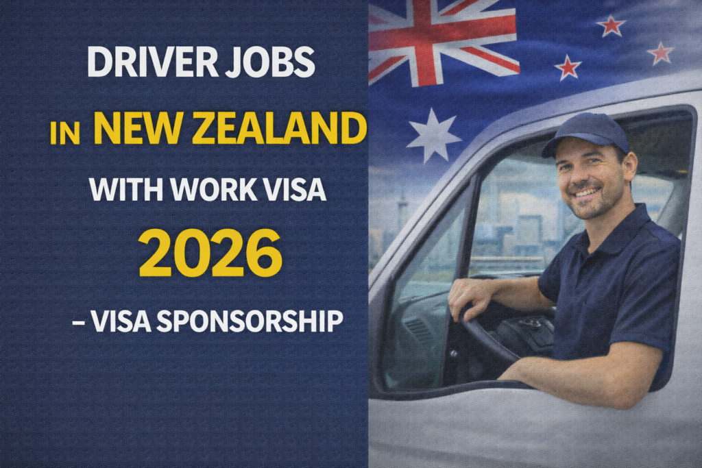 Driver Jobs in New Zealand with Work Visa 2026