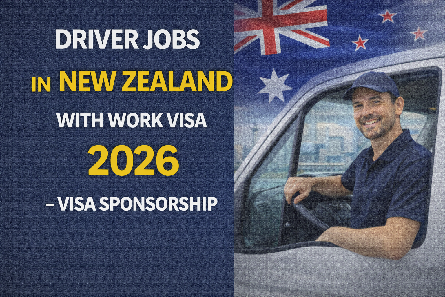 Driver Jobs in New Zealand with Work Visa 2026