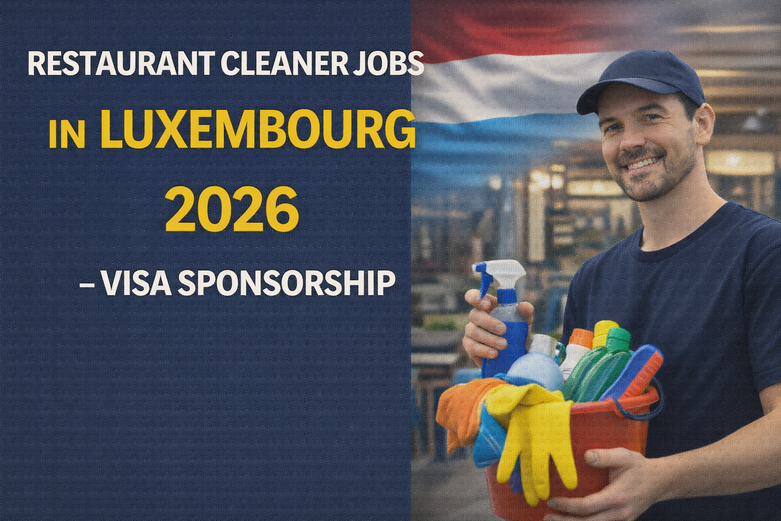 Restaurant Cleaner Jobs in Luxembourg 2026 -Visa Sponsorship